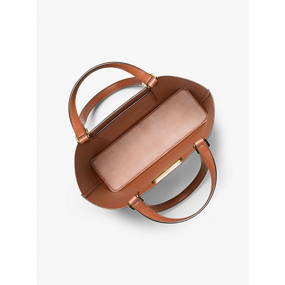 Kelli Brown Leather Tote Bag