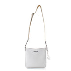 Jet Set Travel White Canvas Shoulder Bag