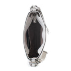 Jet Set Travel White Canvas Shoulder Bag