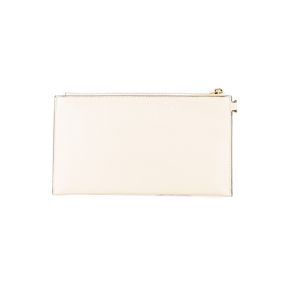 Jet Set Travel Beige Leather Clutch Bag
