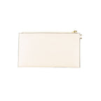 Jet Set Travel Beige Leather Clutch Bag