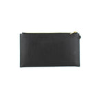 Jet Set Travel Black Leather Clutch Bag