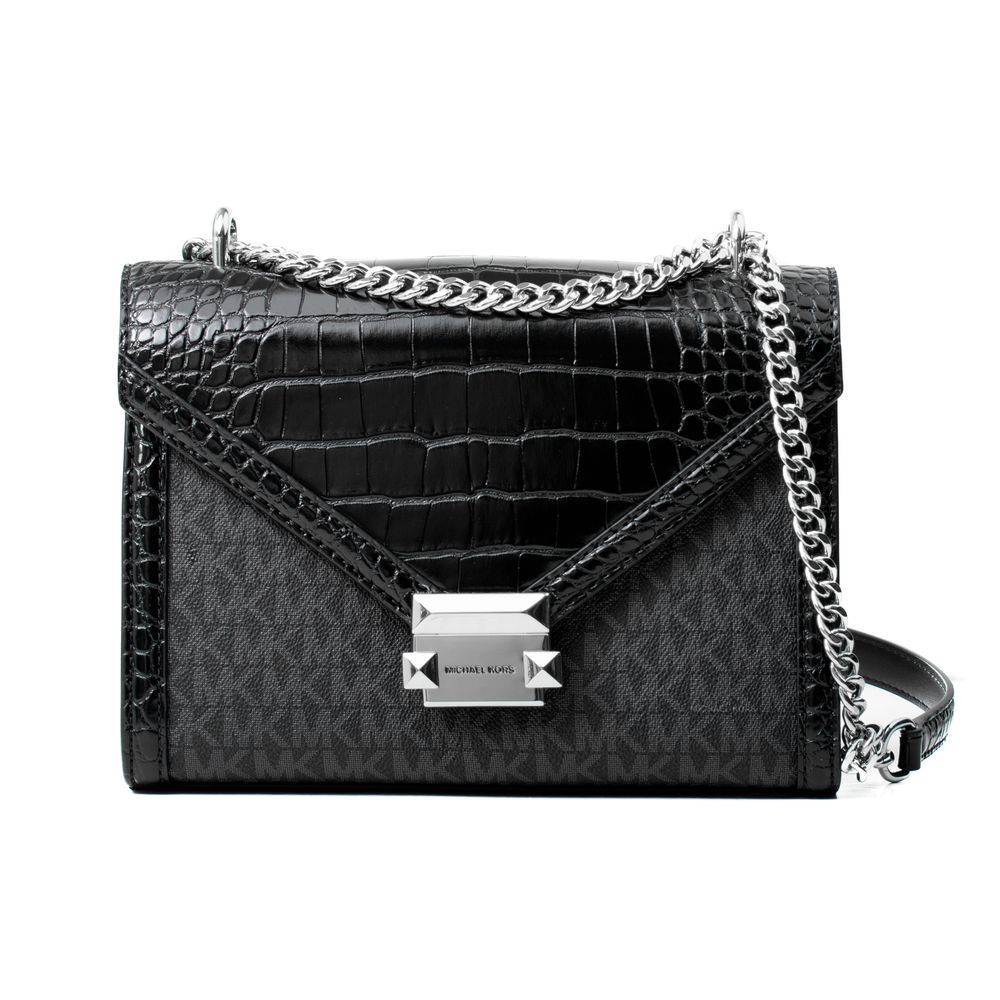Black Canvas Whitney Crossbody Bag