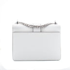 White Leather Greenwich Shoulder Bag