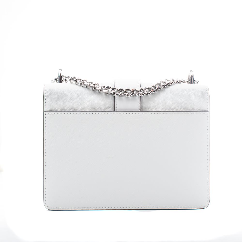 White Leather Greenwich Shoulder Bag