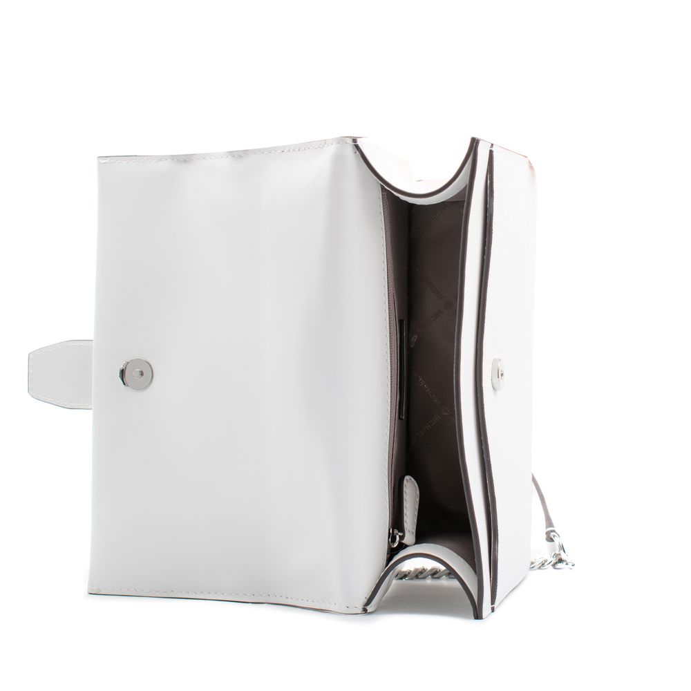White Leather Greenwich Shoulder Bag