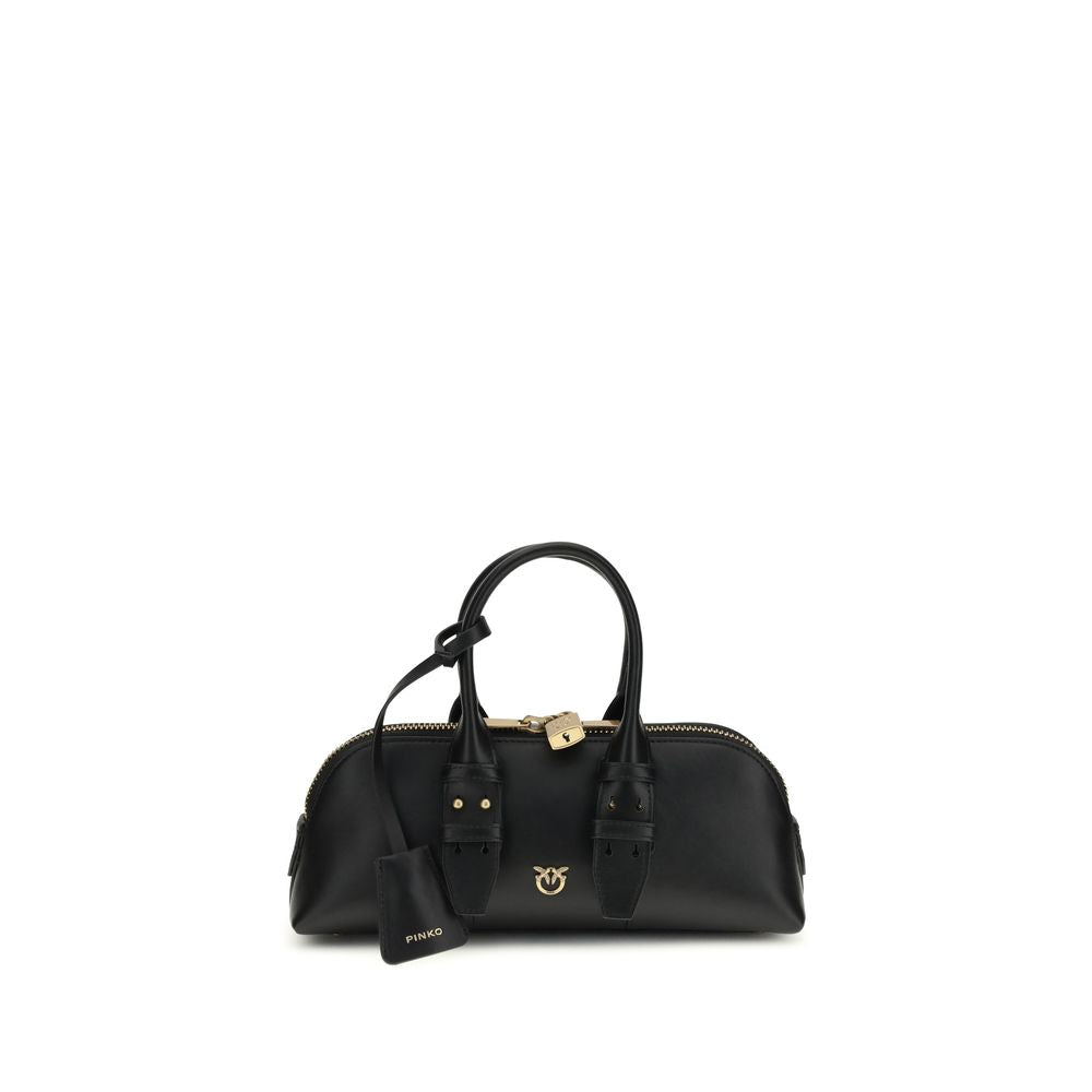 Black Calfskin Escape Baguette Handbag