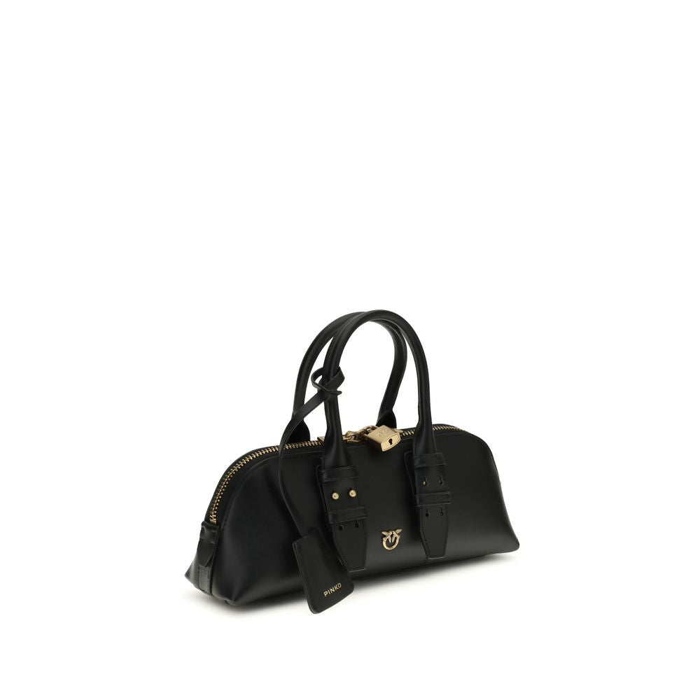 Black Calfskin Escape Baguette Handbag