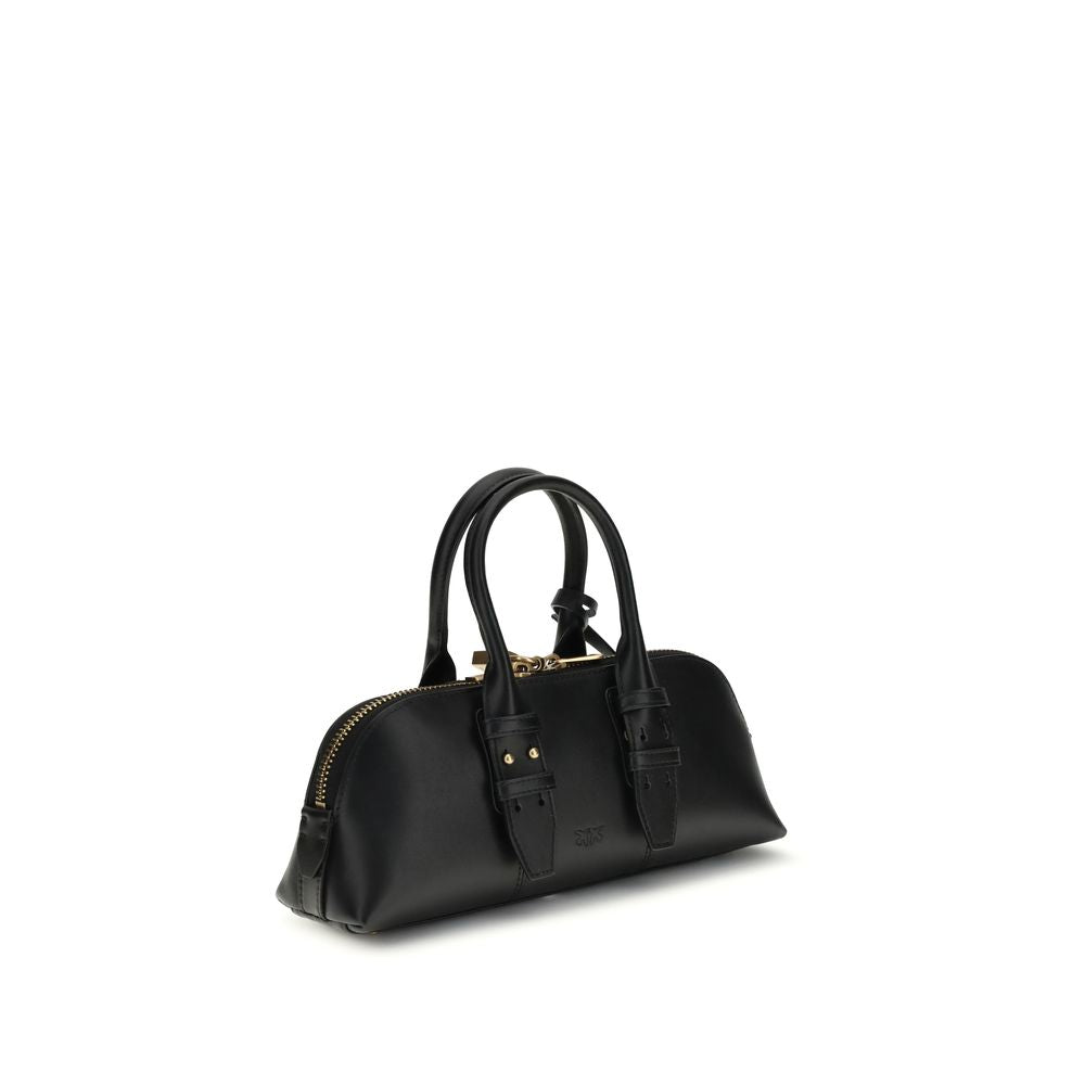 Black Calfskin Escape Baguette Handbag