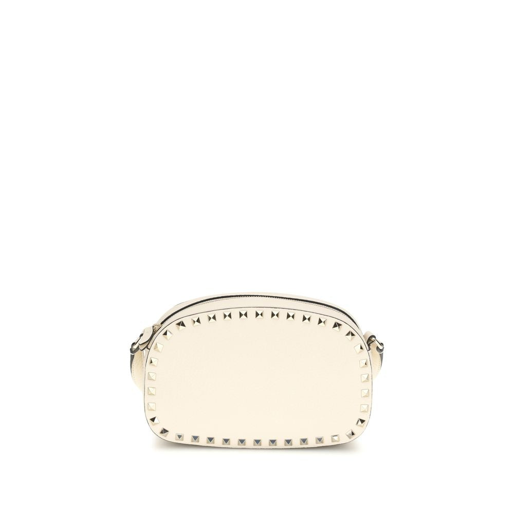 Garnet Calfskin Rockstud Mini Shoulder Bag