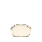 Garnet Calfskin Rockstud Mini Shoulder Bag