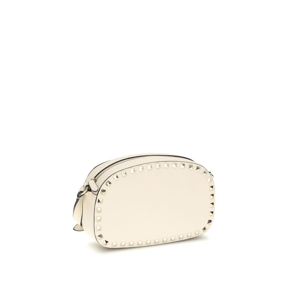 Garnet Calfskin Rockstud Mini Shoulder Bag