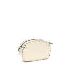 Garnet Calfskin Rockstud Mini Shoulder Bag