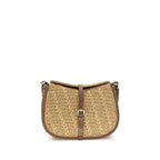 Crochet Raffia Pony Shoulder Bag