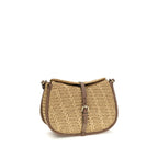 Crochet Raffia Pony Shoulder Bag
