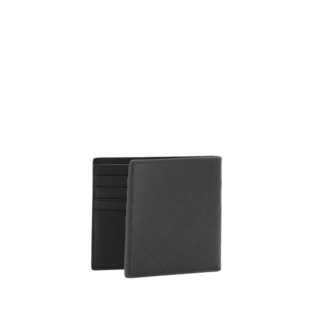 Calf Leather Archivio Check Bifold Wallet