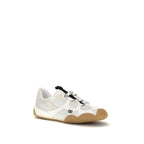 Amphibia Sneakers In Rubberized Calfskin And Textile With Vlogo Detail