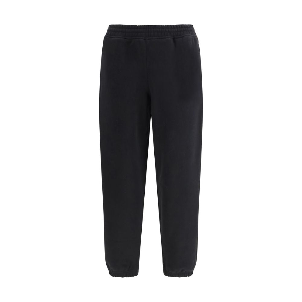 Check-Detail Cotton Joggers