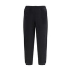 Check-Detail Cotton Joggers