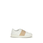 Calfskin Rockstud Untitled Low Top Sneakers