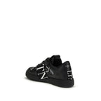VL7N Low-Top Sneakers in Black Calf Suede