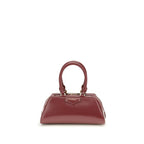 Mini Antigona East-West Handbag in Bordeaux Calf Leather
