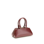 Mini Antigona East-West Handbag in Bordeaux Calf Leather