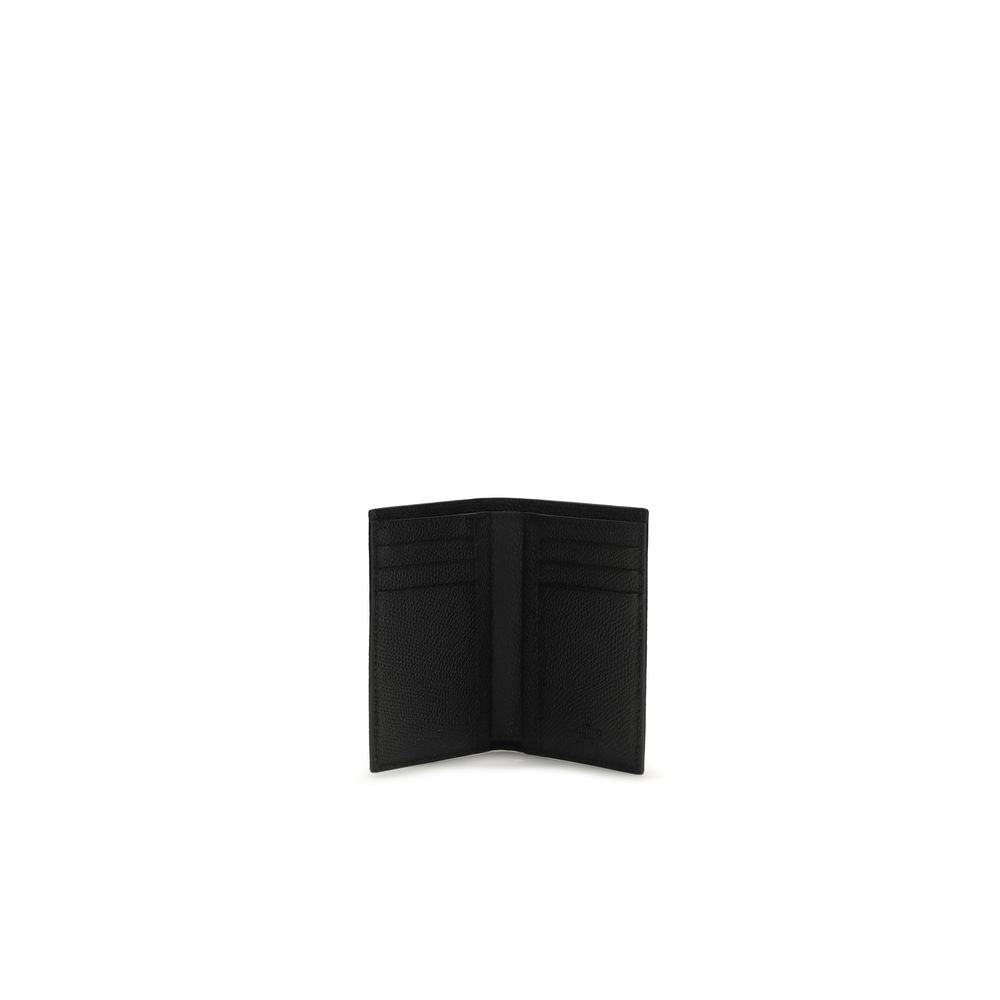VLogo Signature Grained Calf Leather Wallet
