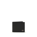 VLogo Signature Grained Calf Leather Wallet
