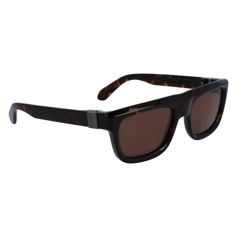 SF2009S-242 56mm Brown Acetate Rectangle Sunglasses