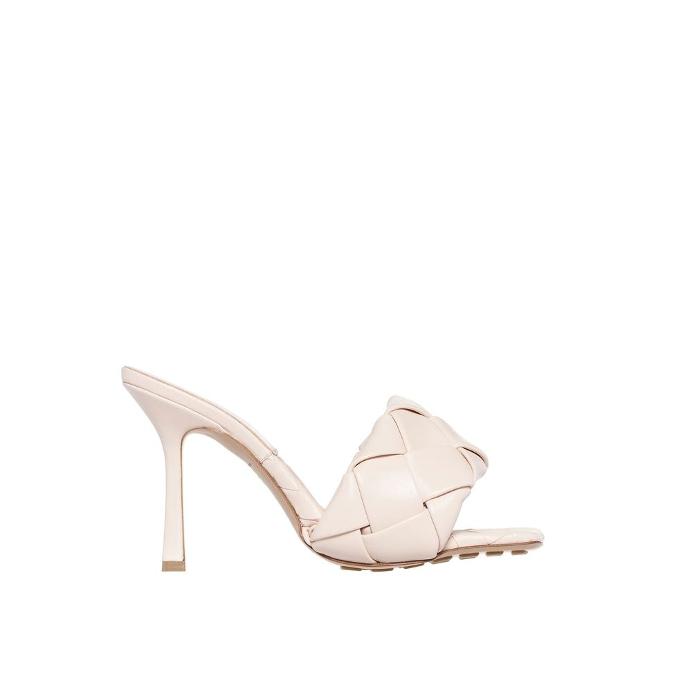 White Square-Toe Mules