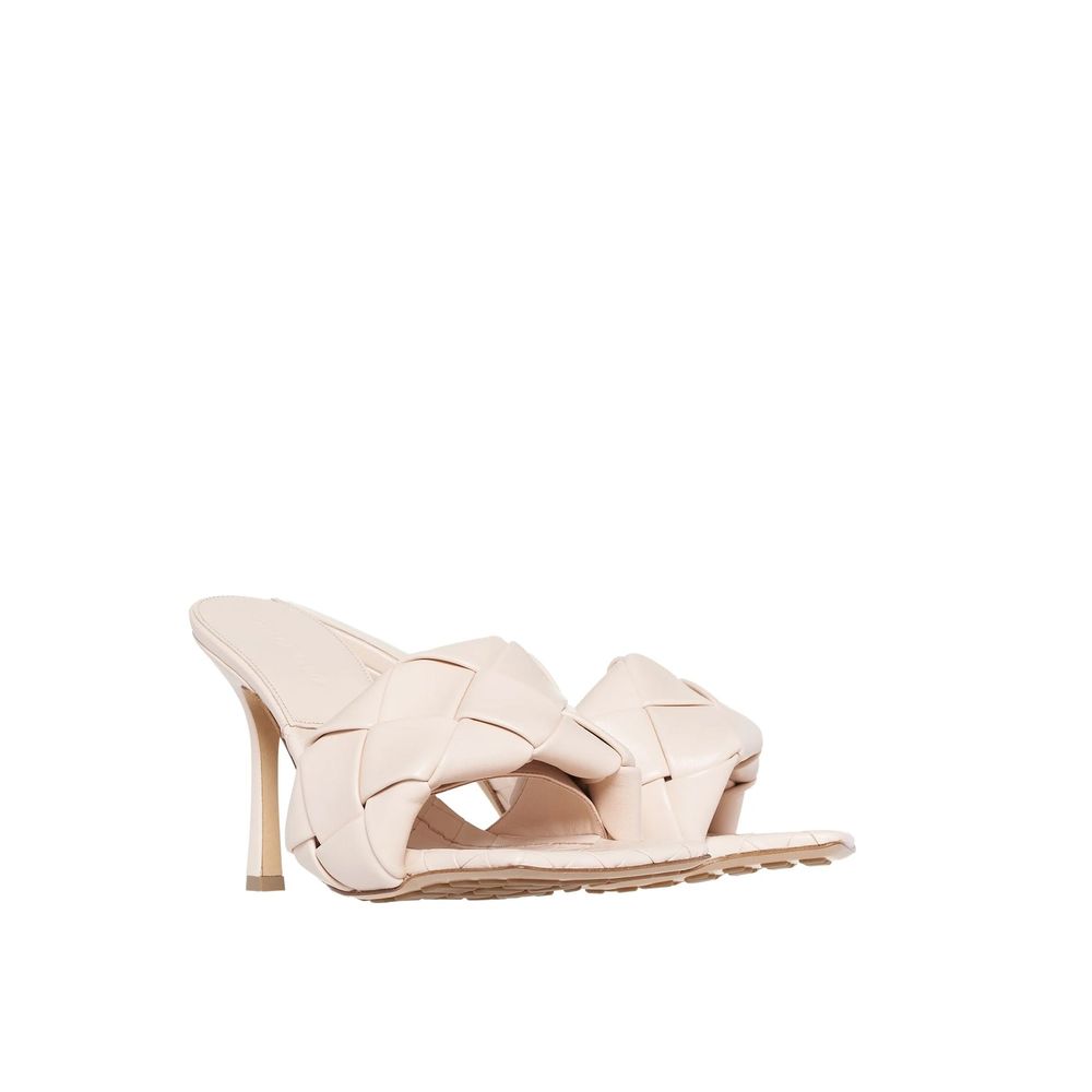 White Square-Toe Mules
