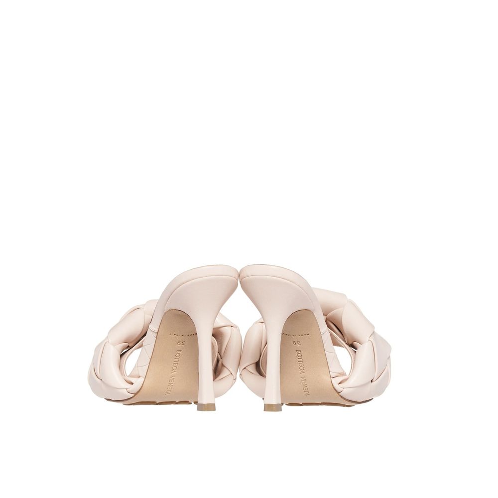 White Square-Toe Mules