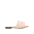 Multicolor Leather Flat Sandals