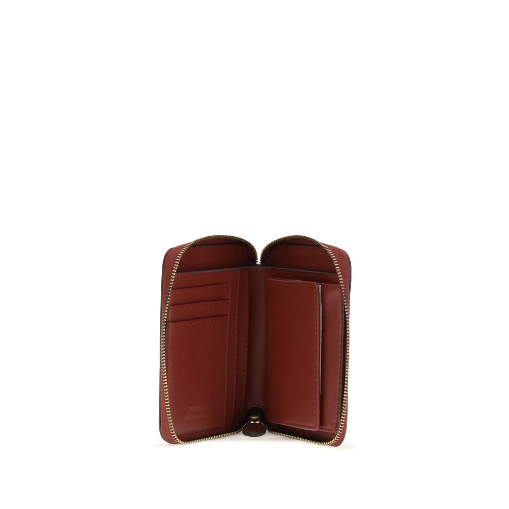 Bordeaux Calf Leather Ziparound Wallet