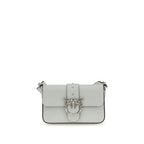 Mini Love Shoulder Bag In Gray Calf Leather