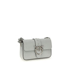 Mini Love Shoulder Bag In Gray Calf Leather