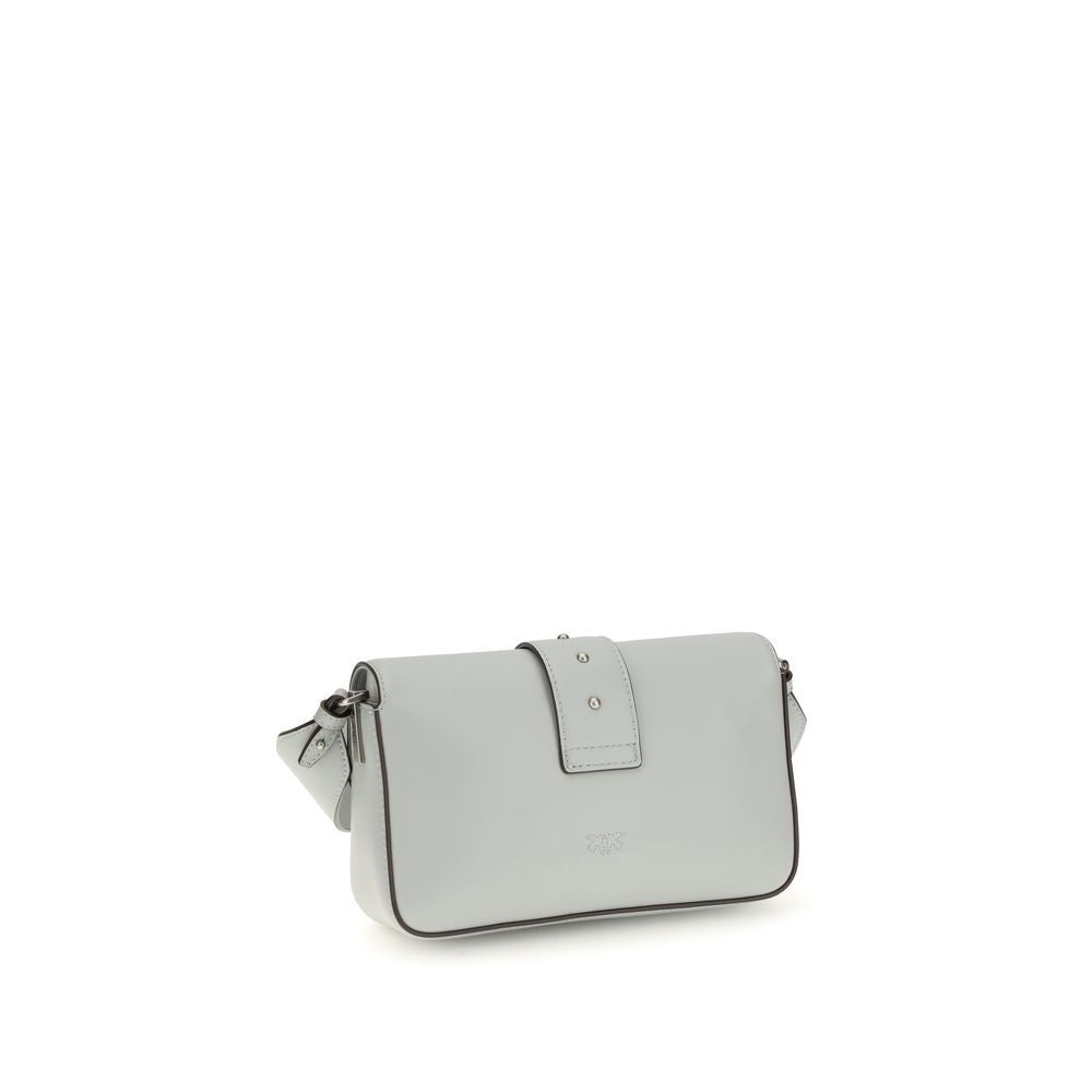 Mini Love Shoulder Bag In Gray Calf Leather