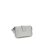 Mini Love Shoulder Bag In Gray Calf Leather