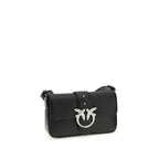 Mini Love Shoulder Bag In Black Calf Leather