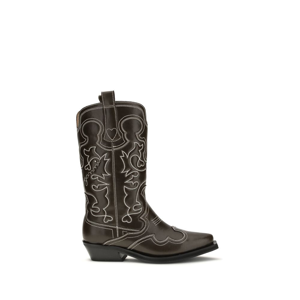 Polyurethane Texan Lace-Up Boots