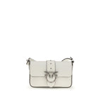 Mini Love Shoulder Bag in White Calf Leather
