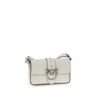 Mini Love Shoulder Bag in White Calf Leather