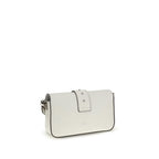 Mini Love Shoulder Bag in White Calf Leather