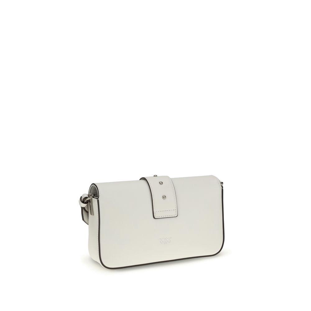Mini Love Shoulder Bag in White Calf Leather