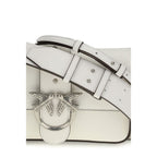 Mini Love Shoulder Bag in White Calf Leather
