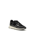 Zoe Calf Leather And Mesh Athletic Sneakers