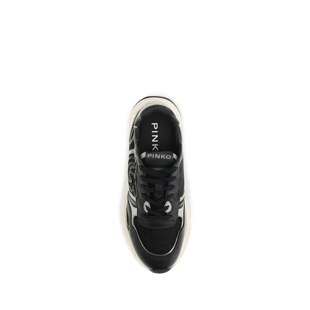 Zoe Calf Leather And Mesh Athletic Sneakers