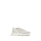 Zoe Calf Leather And Mesh Athletic Sneakers