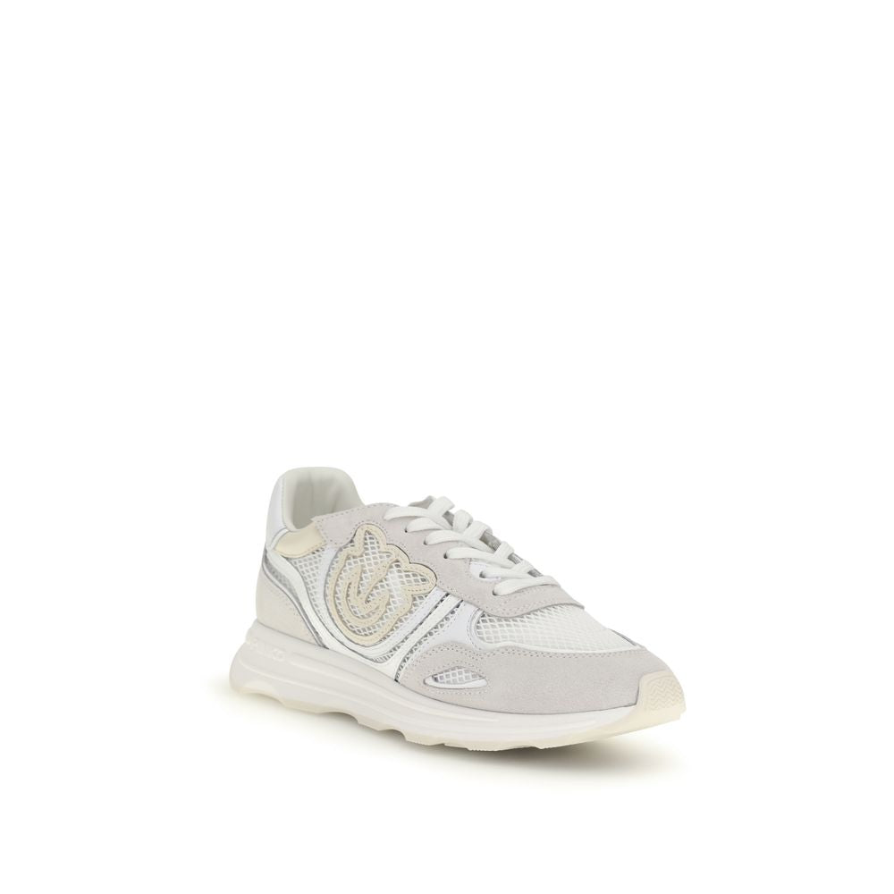 Zoe Calf Leather And Mesh Athletic Sneakers